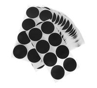 HONMEET 50 Feuilles Étiquettes Rondes Noires Autocollantes Petits Stickers Ronds Adhésifs Résistants et Écrits Main pour Bureau École et Activités