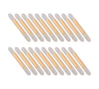 HONMEET 50 Pièces Bâton Lumineux Fluorescent de Pêche, Plastique Blanc