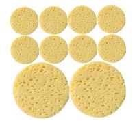 HONMEET 50 pièces Éponge Nettoyante Visage Compressée Cellulose Naturelle Rondes Exfoliante Douce pour Nettoyage Pores et Démaquillage Éponges Visage Peau Sensible