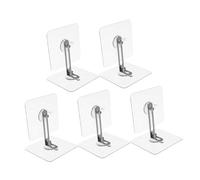 HONMEET 5ensembles Kit Basculement Meuble Fixation Murale pour Étagère et Armoire Sangles de Sécurité pour Bibliothèque et Commode Installation sans Perçage