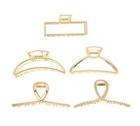 HONMEET 5pièces Pince à Cheveux Créative De Clips à Griffes Élégants Pour Types De Coiffures Parfaits Pour Shopping Occasions Spéciales