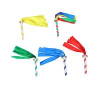 HONMEET 5pièces Pompons De Cheerleading Pvc Avec Poignée Accessoires De Costume Pour Événements Sportifs Couleurs Aléatoires Pour Chants Et Danse