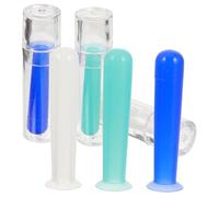 HONMEET 6 pièces Accessoires Lentilles Contact Silicone Outil Pratique pour Retrait et Pose Lentilles Souples Léger et Portable Kit Multi-couleurs Vert Bleu Transparent