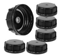 HONMEET 6 pièces Bouchons de Bidon Essence Bouchon Jerrican à Filetage Grossier Couvercle Étanche Pression Compatible Réservoir Carburant Noir