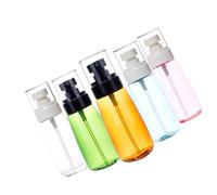 HONMEET 6 pièces Flacons Vaporisateurs Transparents Lot de Bouteilles Rechargeables pour Cosmétiques Vaporisateurs Portables pour Huiles Essentielles Lotions et Distributeurs Liquides