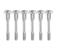 HONMEET 6 Pièces Goupille de Verrouillage pour Lit Bébé en Fer Argenté, Kit de Réparation Facile à Installer, Résistant à L'usure, pour Meubles et Petits Lits