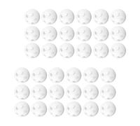 HONMEET 60 pièces Balles Blanches Plastique pour Jouets Garçon Fille Inserts Hochets DIY pour Peluches Sonores Balles à Agiter Sensorielles Sécurisées Nés et Projets Créatifs