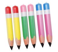 HONMEET 6pièces Ballons Crayon Gonflables Géants Décorations Pour Rentrée Scolaire Salle De Classe Fête Anniversaire Jouets Pour Garçon Fille