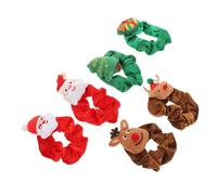 HONMEET 6pièces Corde pour Garçon Fille de Noël Élastiques à Cheveux Bandeaux à Cheveux