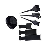 HONMEET 7pièces Kit De Capillaire Avec Plaques De Coloration Bols Et Pinceaux Pour Salon Et Usage Domestique Noir