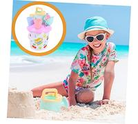 HONMEET 8 pièces Seau de Plage Garçon Fille Ensemble Sable Mini Seaux pour Garçons et Filles pour Plage et Jardin