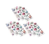 HONMEET 9feuilles Autocollants Décoratifs De Étanches Décalcomanies Multicolores Pour Décoration Intérieure Et Occasions Festives