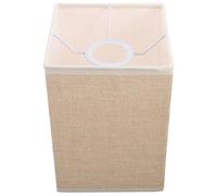 HONMEET Abat-Jour Carré Beige en Toile de Jute Grossière pour Lampe de Table E27 Abat-Jour de Remplacement Rustique Couvre-Lampe Intérieur pour Salon Bureau et Hôtel Décoration