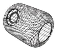 HONMEET Abat-Jour en Métal Noir Mat 150X210 MM Cache-Luminaire Suspendu en Maille Ajourée Style Industriel Compatible Suspensions pour Salon et Bureau