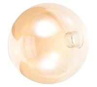 HONMEET Abat-Jour en Verre Globe de Remplacement Ambre Ø150 MM Filetage G9 Abat-Jour Décoratif pour Lampe Suspendue D’Intérieur Diffuseur Lumineux Compatible Plafonnier Accessoire