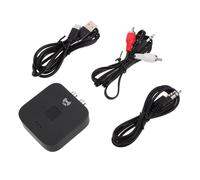 HONMEET Adaptateur Audio sans Fil NFC Version 5.0 pour Voiture, Récepteur Audio sans Fil Professionnel, Compatible Amplificateurs Stéréo, Prise Jack 3,5 Mm et RCA, Portable Bleu