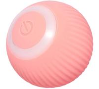 HONMEET Balle pour Chaton Électrique Rose en Silicone, Jouet Intérieur | Batterie Lithium Intégrée, Bords Arrondis, pour Foyers Multi-chats, Stimule Curiosité, Réduit la Solitude