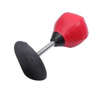 HONMEET Ballon de Boxe de Bureau Rouge pour Garçon Fille et Adultes Sportif de Fitness avec Base Stable Plastique Surface Lisse et Résistante pour Entraînement et Soulagement du Stress