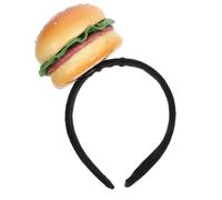 HONMEET Bandeau Burger de Dessin Animé Taille Unique en Mousse Légère Couleur Vive pour Cosplay Fête Carnaval et Déguisement