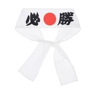 HONMEET Bandeau de Karaté Blanc 85-100 Cm, Bandeau Japonerie Large et Confortable, Accessoire Cheveux pour Sport et Arts Martiaux