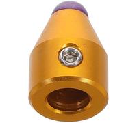 HONMEET Base de Diapason 8 Mm en Alliage D'aluminium Surface en Cristal Violet, Pied Stable pour Support de Fourchette Vibratoire, Accessoire Pratique pour Contemplation et Thérapie