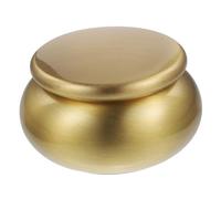 HONMEET Boîte à Cendres Hermétique en Métal Petite Taille, Contenant pour Poudre en Cuivre, Pot Scellé Portable, Urne Funéraire Compacte Adaptée Stockage Sécurisé des Cendres, Usage Funéraire Intime