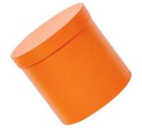 HONMEET Boîte à Fleur Cylindrique Ronde en Papier Orange pour Emballage et Présentation de Bouquets, pour Mariages et Diverses Célébrations