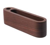 HONMEET Boîte de Cartes de Visite en Bois Marron pour Bureau et Maison | Finition Soignée, Structure Robuste, Garde Vos Cartes à Portée de Main, Usage Quotidien au Travail et Chez