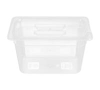 HONMEET Boîte de Cuisson à Basse Température 6L Transparent en PC avec Couvercle, Conteneur Sous Vide pour Cuisine et Rangement Facile à Nettoyer 12.80X7.87X6.89In