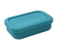 HONMEET Boîte Repas Compacte en Silicone Verte, Rentrée Scolaire, Couvercle | Récipient Alimentaire Pratique, Rangement Frigo et Camping, Réutilisable, Congélateur, Économie D'espace