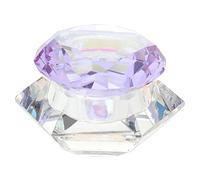 HONMEET Bol Verre Cristal Pour Liquide Ongles Récipient Transparent Pour Manucure Et Poudres Pour Salon Et Usage Personnel