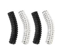 HONMEET Boucles Décoratives Lot de 4 Pièces pour Lacets de Chaussures en Métal et Pierres Brillantes Résistantes et Élégantes Touche de Mode Unique