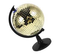 HONMEET Boule Disco Dorée M, Globe Décoratif Miroir Brillant, Décoration de Bureau Créative et Reflet Lumineux, Sphère Disco Rétro pour Salon et Fête, Présent Original et Artistique