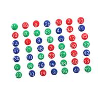 HONMEET Boules Numérotées De Bingo en Plastique Coloré pour Tirage Sort Loto, Accessoires De Jeux De Loterie, Compatible Machines, Lot 1 Sachet, pour Soirées Bingo Et Événements Festifs