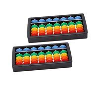 HONMEET Bouliers Éducatifs Colorés pour Garçon Et Filles 7 Niveaux, Jouet De Calcul Léger Et Portable, Outil D’Apprentissage Mathématique Précoce, Lot De 2 pour Maison Et École