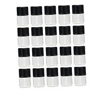 HONMEET Bouteille De Voyage En Verre Transparent Portable Pour Huiles Essentielles Et Cosmétiques 50 Pcs 1 Ml