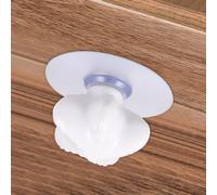HONMEET Bouton en Céramique Forme Étoile de Mer Ventouse Blanc | Porte Vitrée et Meuble, Base Solide Résistante à L’usure, Usage Dortoir et Boutique