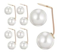 HONMEET Broche de Sécurité 5 Pcs, Métal Alliage Résistant, Bridesmaids, Fixation Robe et Châle pour Party, Taille Standard Angle Droit