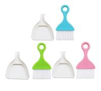HONMEET Brosse de Nettoyage Multifonction en Plastique pour Maison et Bureau, 3 Pièces, pour Nettoyer Poussières, Débris et Espaces Étroits