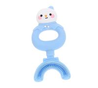 HONMEET Brosse Dent Manuel U Silicone Forme U pour Garçon Fille Garçon Fille Design Bonhomme de Poignée Confortable Stimulation des Gencives