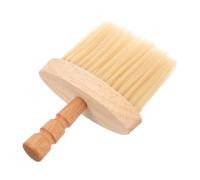 HONMEET Brosse Neck Duster à Manche Bois Balai Cou Coiffeur pour Salon Accessoire Coiffure Homme pour Nettoyage Cheveux et Barbe Brosse Multifonction pour Salon de Coiffure