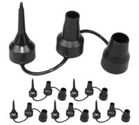 HONMEET Buses de Pompe à Air Triple 6 Pièces en Plastique Noir | Adaptation à Différents Calibres, Structure Robuste, Lot Pratique pour Remplacement et Usage Quotidien