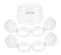 HONMEET Cache-boutons De Cuisinière Pour Garçon Et Filles Sécurité, Plastique Noir, Grand Trou, Protège Bouton Gaz, Prévention Accidents La Cuisine, Lot De 5 Pièces