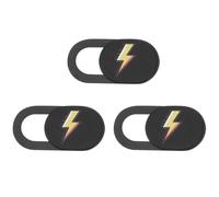 HONMEET Cache de Confidentialité pour Webcam en Abs Noir 3 Pièces Film Adhésif Facile à Installer Anti-Regard pour Ordinateurs Portables et Tablettes