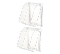 HONMEET Cache-Sonnette Extérieure Transparent 2pcs en Plastique Étanche Prolongation du Temps de Service pour Usage Intérieur et Extérieur