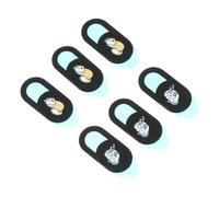 HONMEET Cache Webcam Confidentialité Glissant pour Ordinateur Portable Et Tablette, 6 Pièces Ultra-Fins Motifs Animaux, Protection Discrète Vie Privée, Compatible Pc Et Tablette, Plastique Abs Blanc