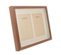 HONMEET Cadre de médaille en Bois Vitrine à Badges avec Compartiments pour célébration de personnelle et décoration intérieure