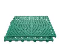 HONMEET Caillebotis de Sol en Plastique Vert 2pcs, Tapis de Drainage Emboîtable, Grille de Sol pour Station de Lavage Auto et Garage, Sécurité Antidérapante