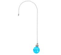 HONMEET Chaînette de Ventilateur en Cristal Vintage 2pcs Boule en Verre et Métal, Design à Tirage Facile, Suspendre Élégante à Domicile