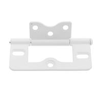 HONMEET Charnières de Porte en Fer 7,6 Cm Blanches Charnières à Fermeture Automatique Kit de Réparation Installation sans Encastrement Usage Intérieur et Extérieur